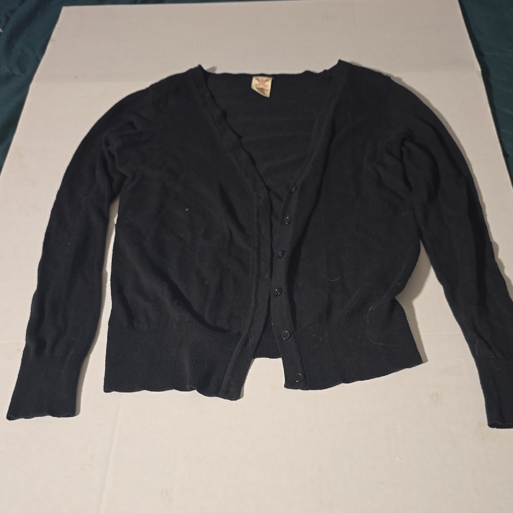 Faded Glory Women's Black Cardigan Sweater